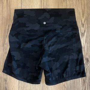 Lululemon Align Super High Rise Shorts 6" In Heritage 365 Camo Size 12